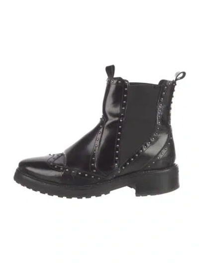 Pre-owned Allsaints Leather Chelsea Boots In Black