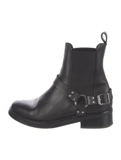 Pre-owned Allsaints Leather Chelsea Boots In Black