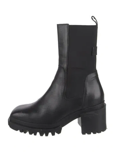Pre-owned Allsaints Leather Chelsea Boots In Black