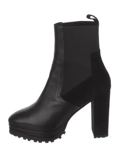 Pre-owned Allsaints Leather Chelsea Boots In Black