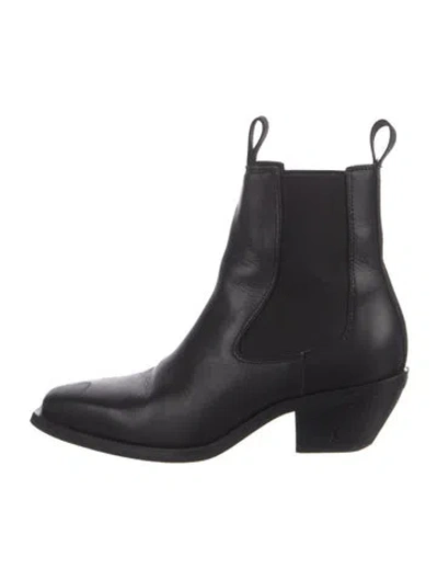 Pre-owned Allsaints Leather Chelsea Boots In Black