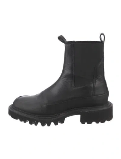 Pre-owned Allsaints Leather Chelsea Boots In Black