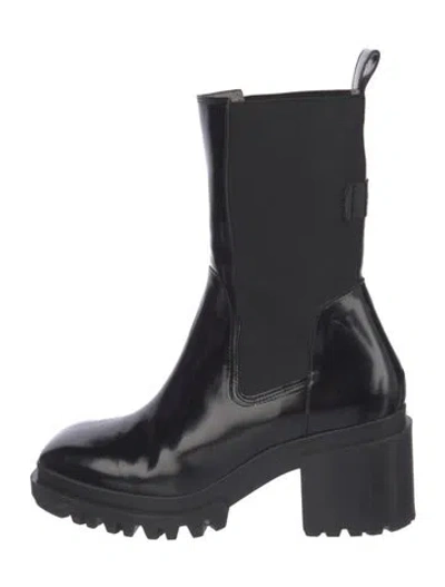 Pre-owned Allsaints Leather Chelsea Boots In Black