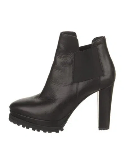 Pre-owned Allsaints Leather Chelsea Boots In Black