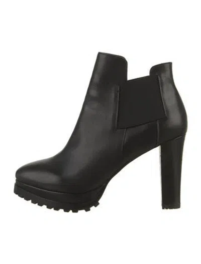 Pre-owned Allsaints Leather Chelsea Boots In Black