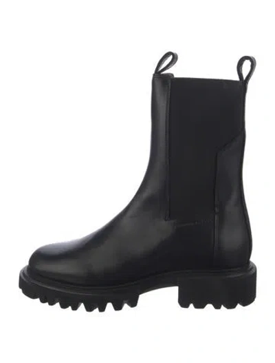 Pre-owned Allsaints Leather Chelsea Boots In Black