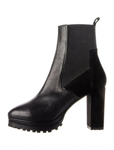 Pre-owned Allsaints Leather Chelsea Boots In Black