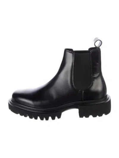 Pre-owned Allsaints Leather Chelsea Boots In Black