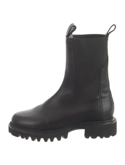 Pre-owned Allsaints Leather Chelsea Boots In Black
