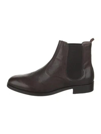 Pre-owned Allsaints Leather Chelsea Boots In Black