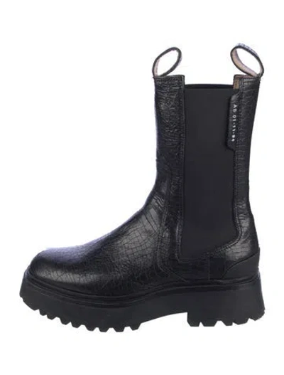 Pre-owned Allsaints Leather Chelsea Boots In Blue