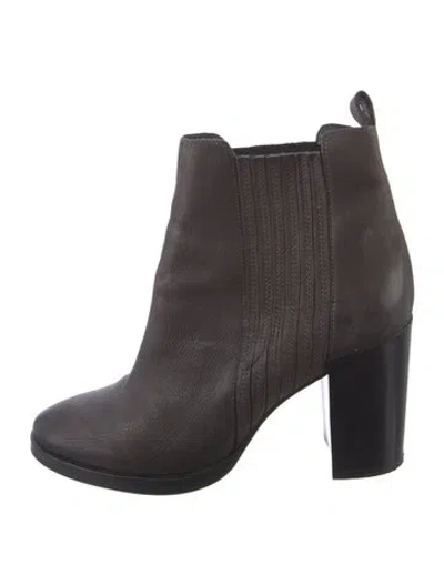 Pre-owned Allsaints Leather Chelsea Boots In Brown