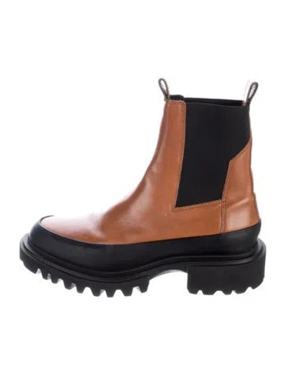 Pre-owned Allsaints Leather Chelsea Boots In Brown