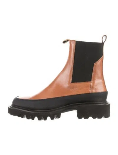Pre-owned Allsaints Leather Chelsea Boots In Brown