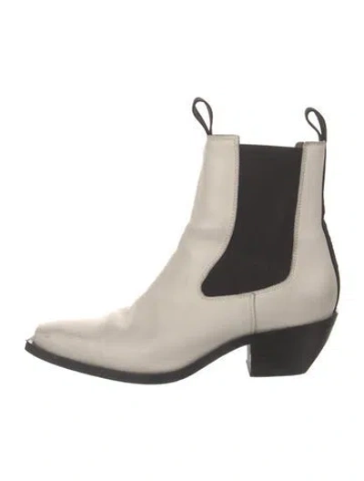 Pre-owned Allsaints Leather Chelsea Boots In Neutral