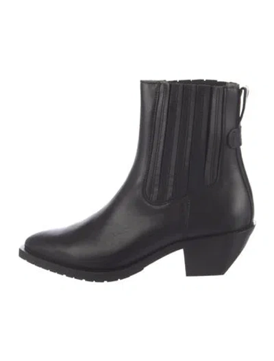 Pre-owned Allsaints Leather Chelsea Boots W/ Tags In Black