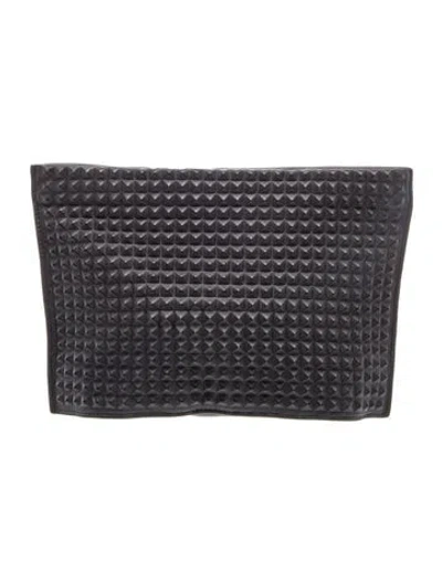 Pre-owned Allsaints Leather Clutch In Black