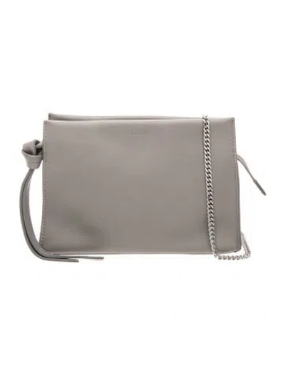 Pre-owned Allsaints Leather Clutch In Gray