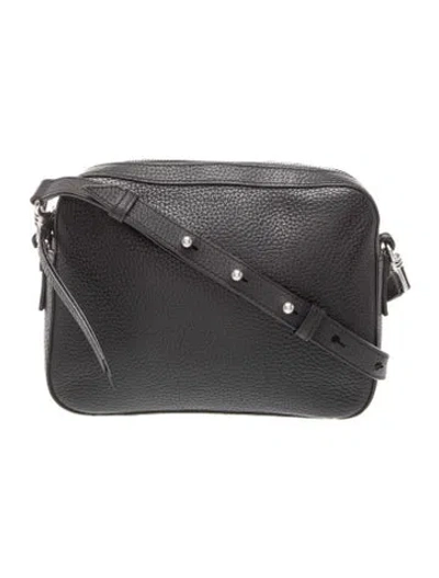 Pre-owned Allsaints Leather Crossbody Bag In Black