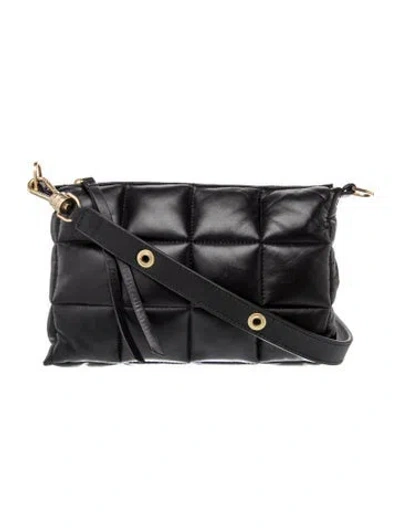 Pre-owned Allsaints Leather Crossbody Bag In Black