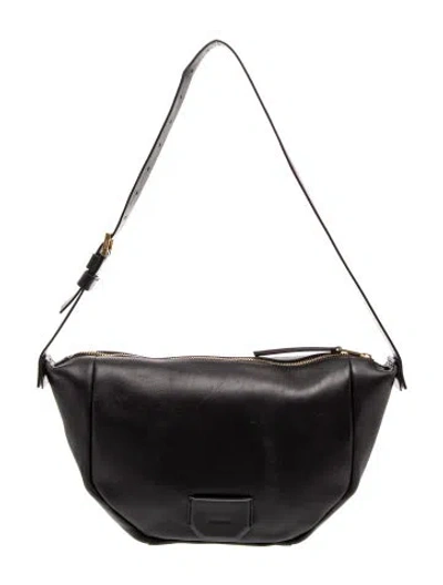 Pre-owned Allsaints Leather Crossbody Bag In Black