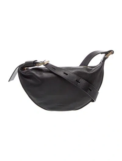Pre-owned Allsaints Leather Crossbody Bag In Black