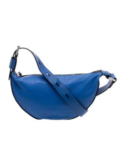 Pre-owned Allsaints Leather Crossbody Bag In Blue