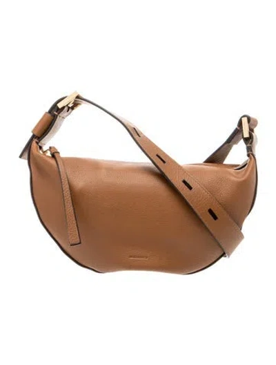 Pre-owned Allsaints Leather Crossbody Bag In Brown