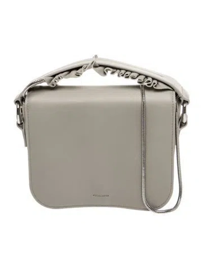 Pre-owned Allsaints Leather Crossbody Bag In Gray