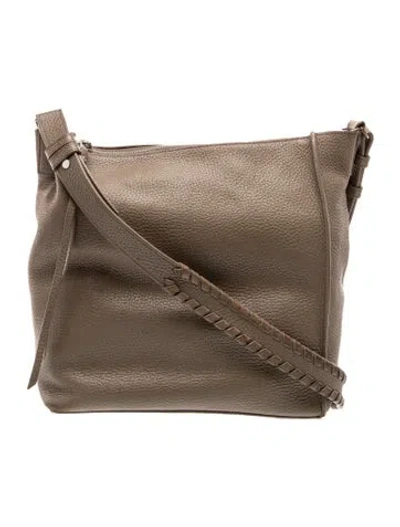 Pre-owned Allsaints Leather Crossbody Bag In Grey