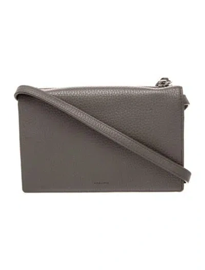 Pre-owned Allsaints Leather Crossbody Bag In Grey