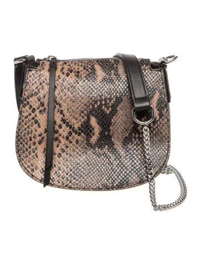 Pre-owned Allsaints Leather Crossbody Bag In Multicolor