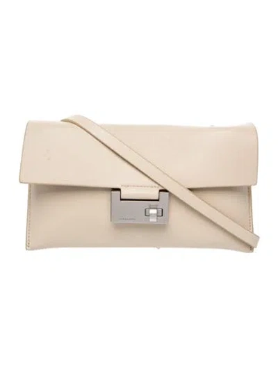 Pre-owned Allsaints Leather Crossbody Bag In Neutral