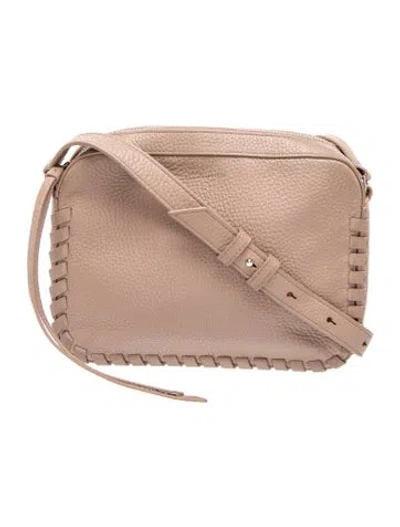 Pre-owned Allsaints Leather Crossbody Bag In Pink