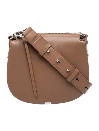 Pre-owned Allsaints Leather Crossbody Bag W/ Tags In Brown