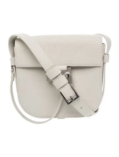 Pre-owned Allsaints Leather Crossbody Bag In White