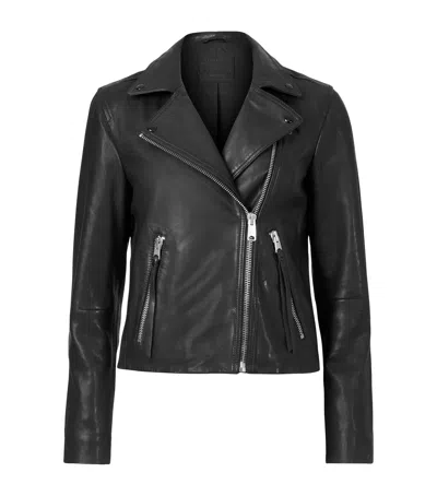 ALLSAINTS LEATHER DALBY BIKER JACKET