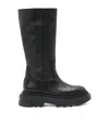 Allsaints Dolly Studded Leather Boots In Black