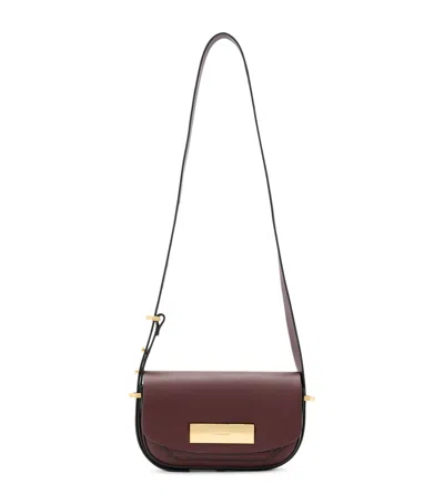 Allsaints Leather Etta Cross-body Bag In Red