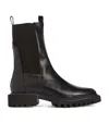 Allsaints Hallie Leather Boots In Black