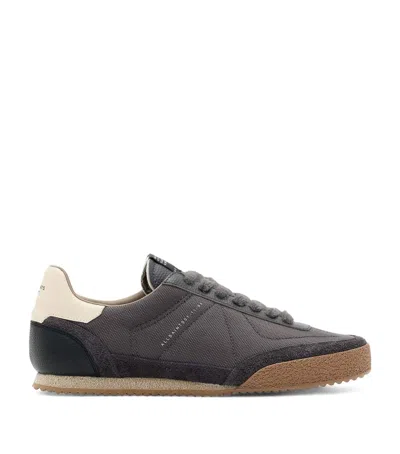 Allsaints Leather Harri Low-top Sneakers In Gray