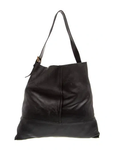 Pre-owned Allsaints Leather Hobo In Grey
