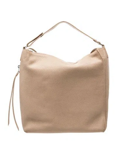 Pre-owned Allsaints Leather Hobo In Neutral