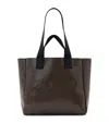 Allsaints Leather Izzy Tote Bag In Brown