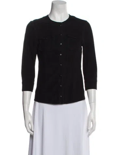 Pre-owned Allsaints Leather Jacket In Black