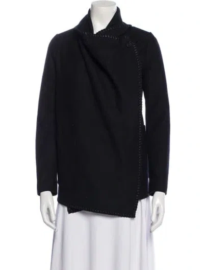 Pre-owned Allsaints Leather Jacket In Black
