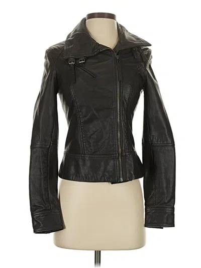 Pre-owned Allsaints Leather Jacket In Black