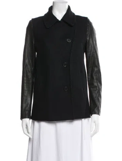 Pre-owned Allsaints Leather Jacket In Black
