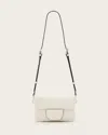 Allsaints Leather Jupiter Leather Crossbody Bag In Red