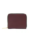 Allsaints Womens Dark Red Lena Zipped Leather Wallet In Red